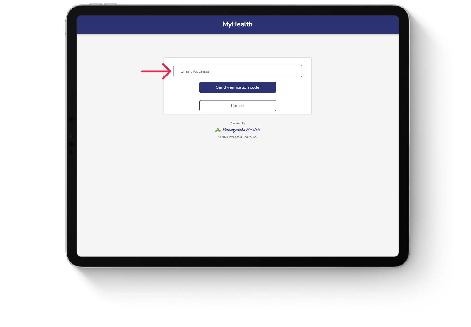 Paso 3: Escriba el mismo email utilizado en la invitación. Para poder crear su cuenta, el sistema confirma su autenticidad enviando a su email un "Verification Code".